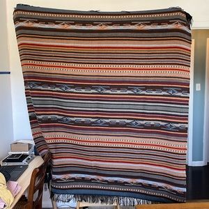 Thick Pendleton Home Chimayo Wool Throw Blanket Southwestern Brown Pattern USA